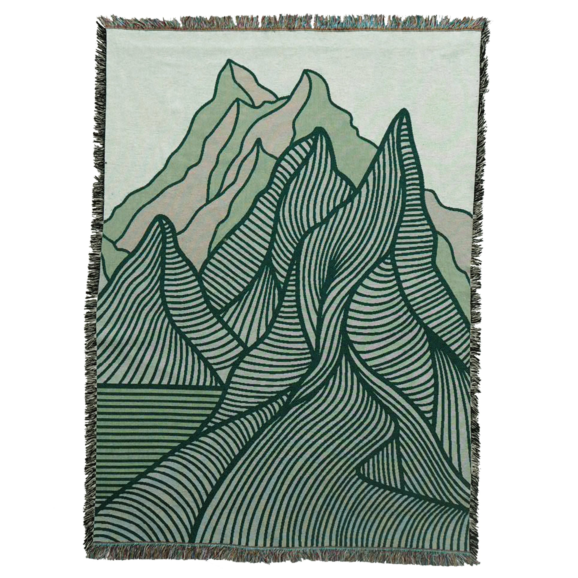 GRØNNE FJELL veggteppe