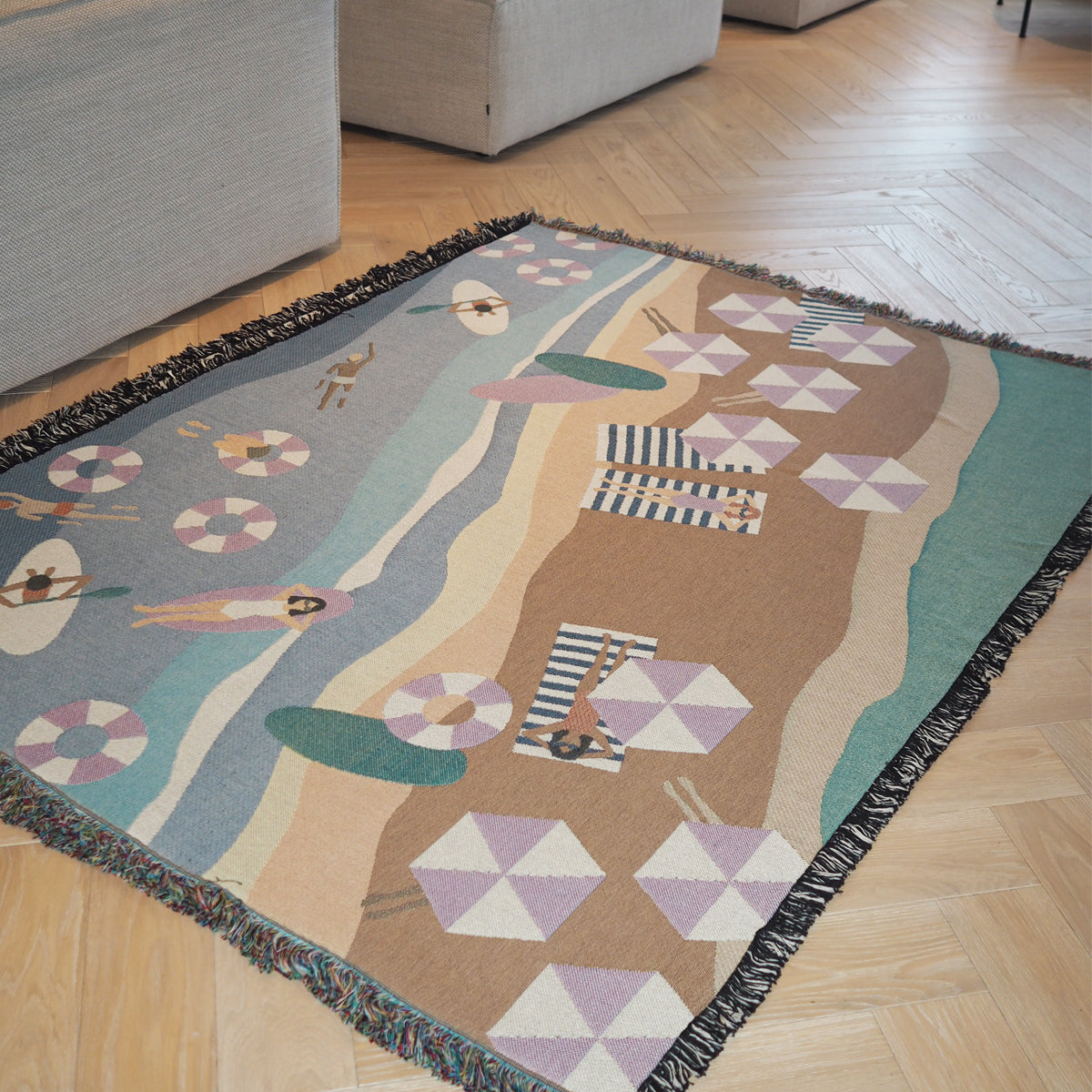 BEACH CLUB veggteppe