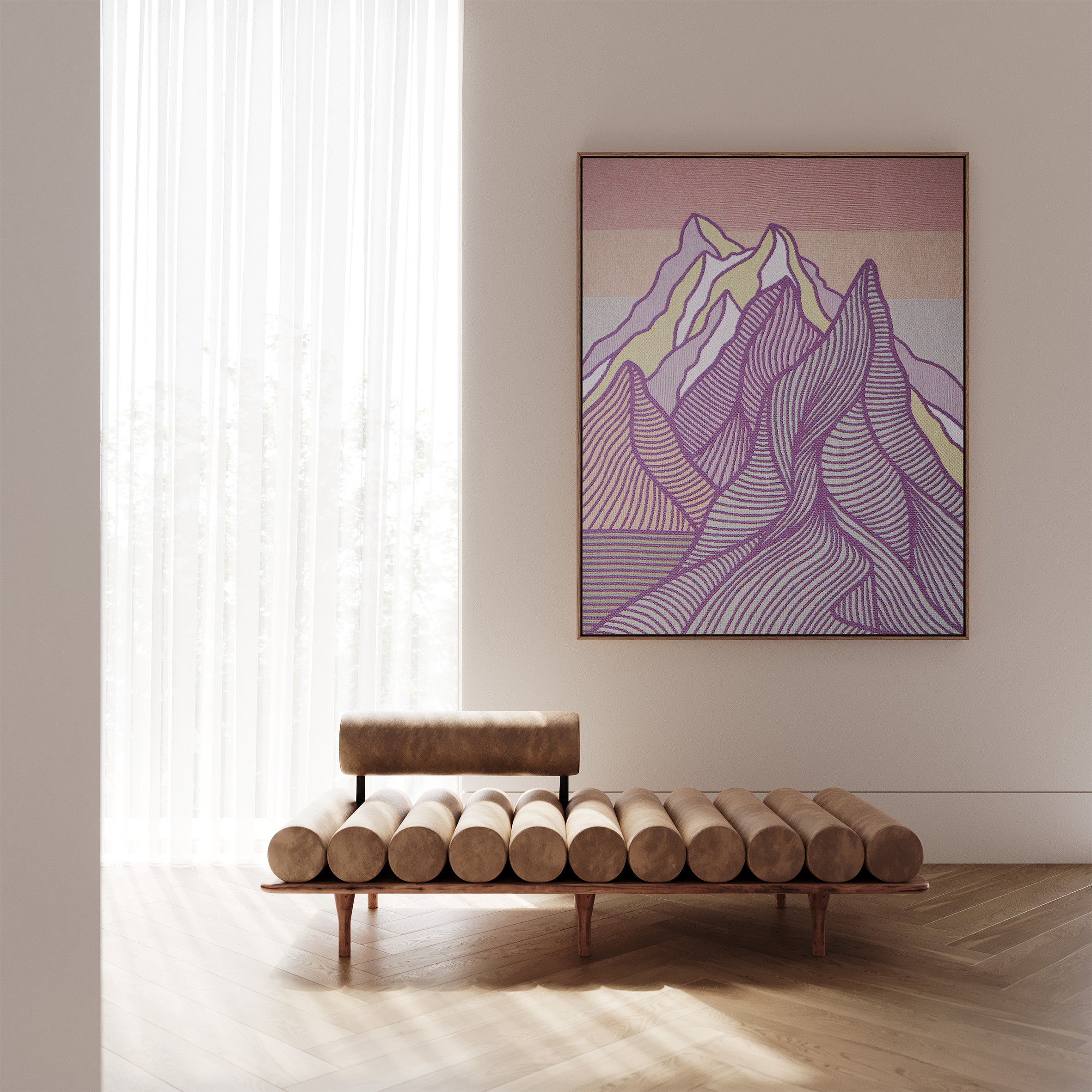 ROSA FJELL mini veggteppe