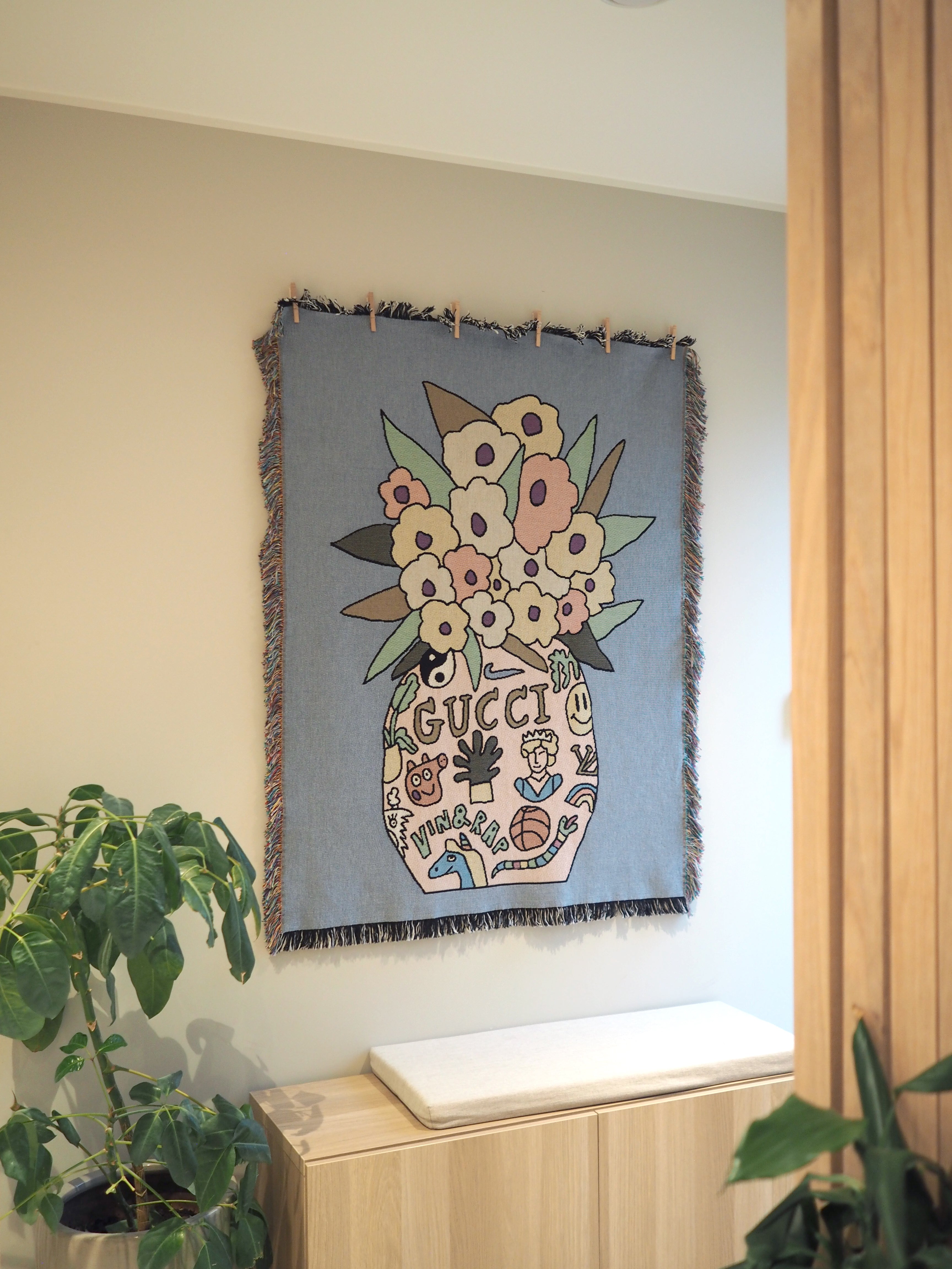 GUCCI FLOWERS mini veggteppe