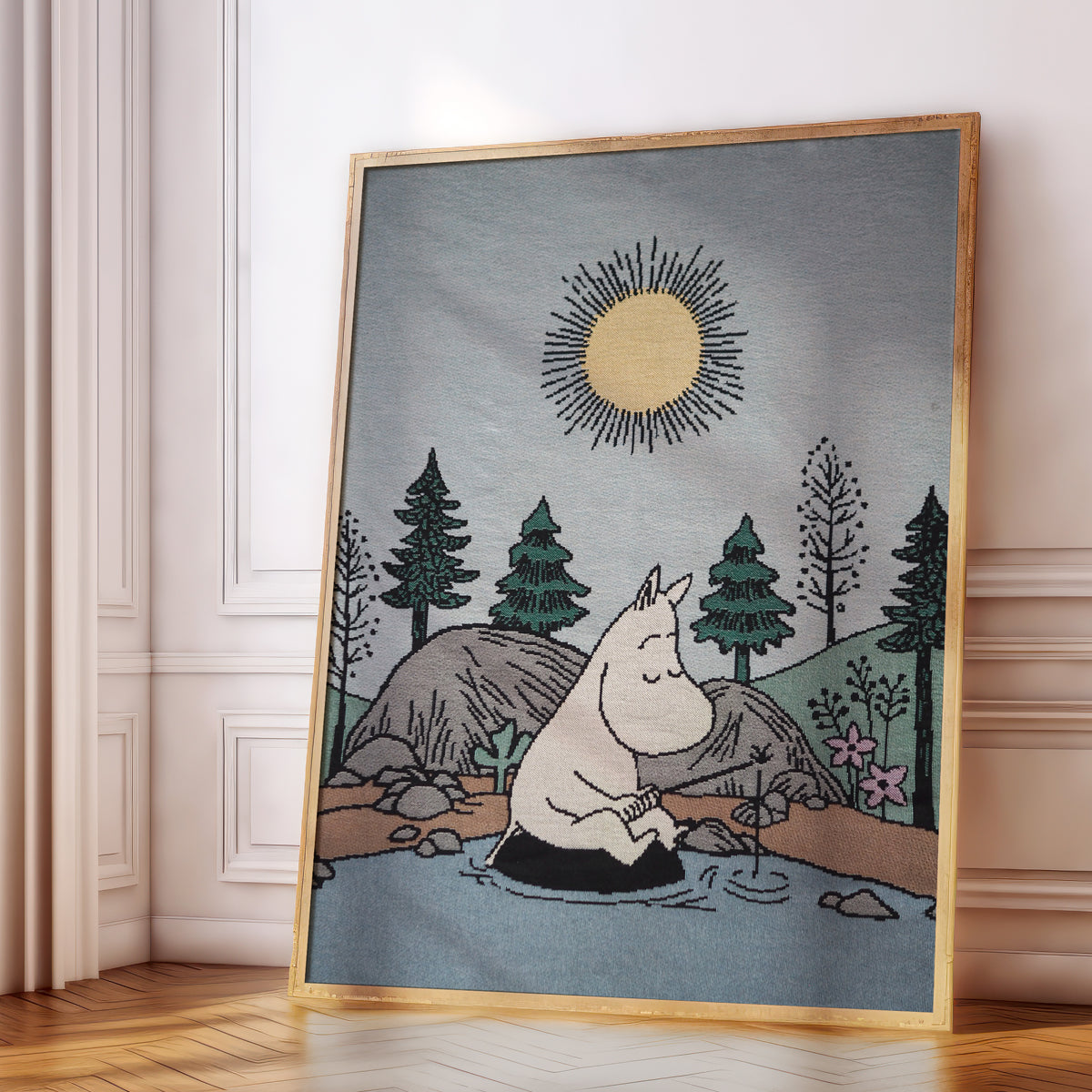 GONE FISHING mini wall tapestry