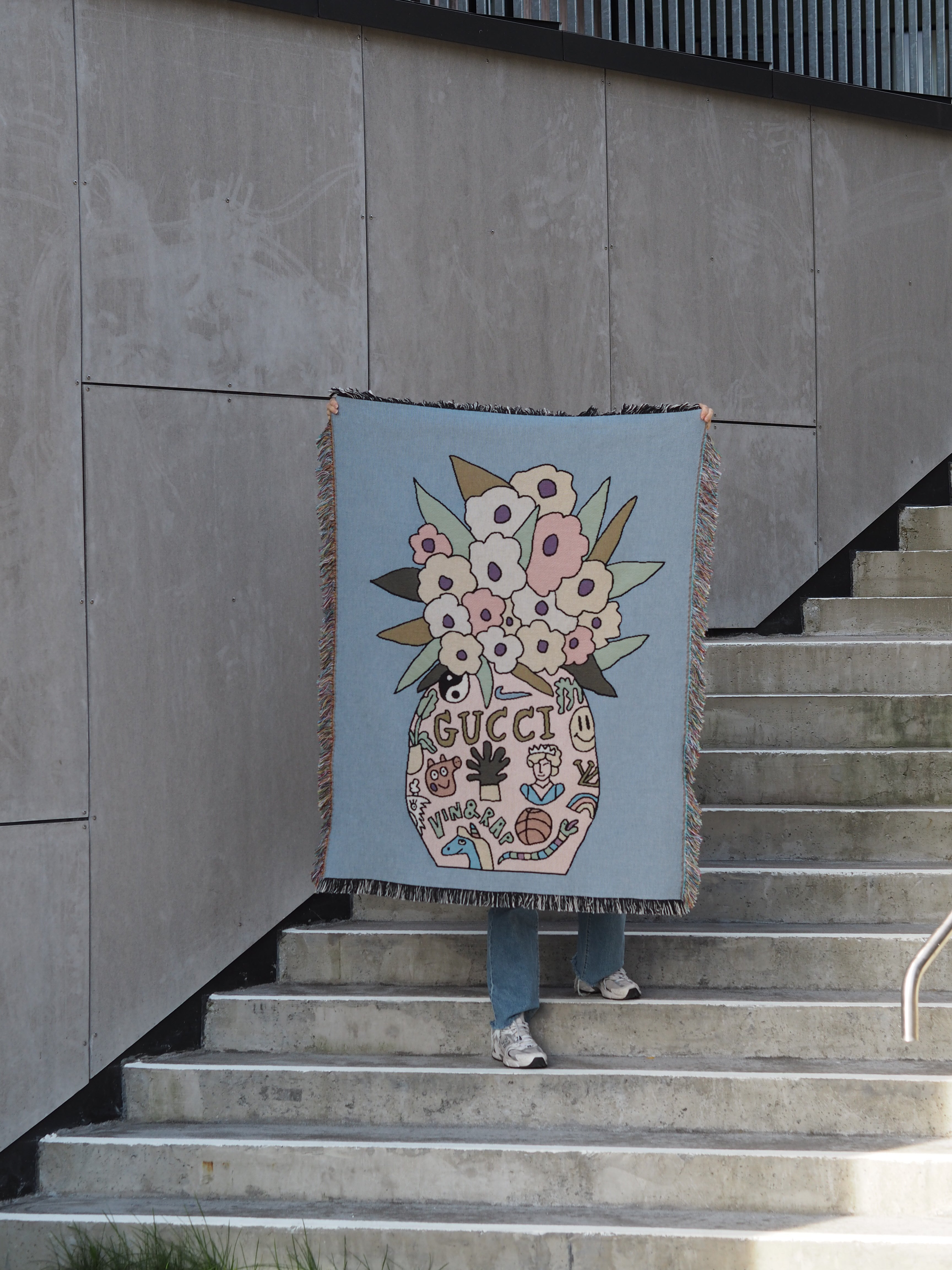 GUCCI FLOWERS mini veggteppe