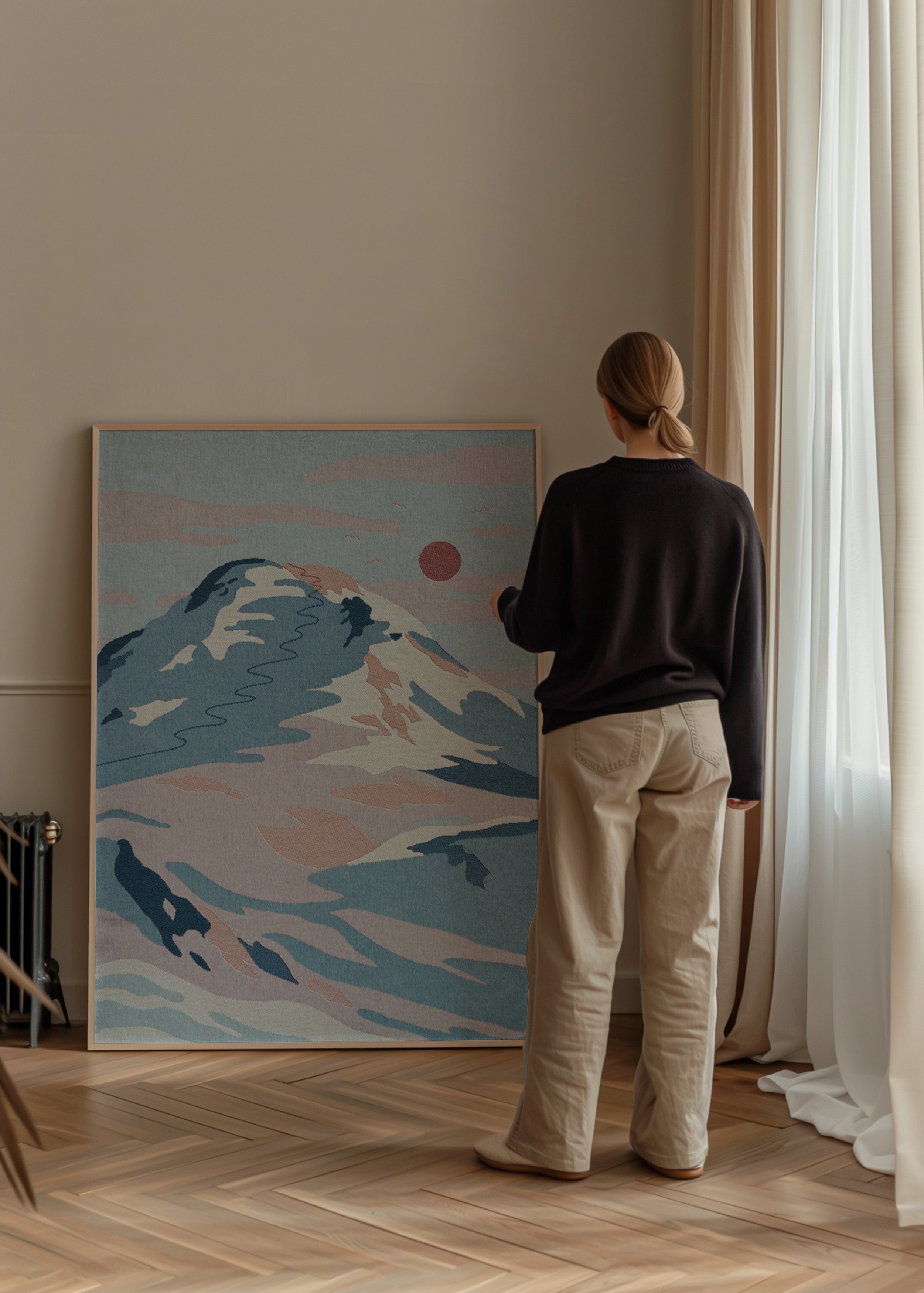 ETTERGLØD mini veggteppe