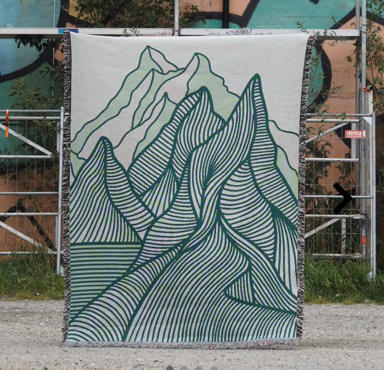 GRØNNE FJELL veggteppe