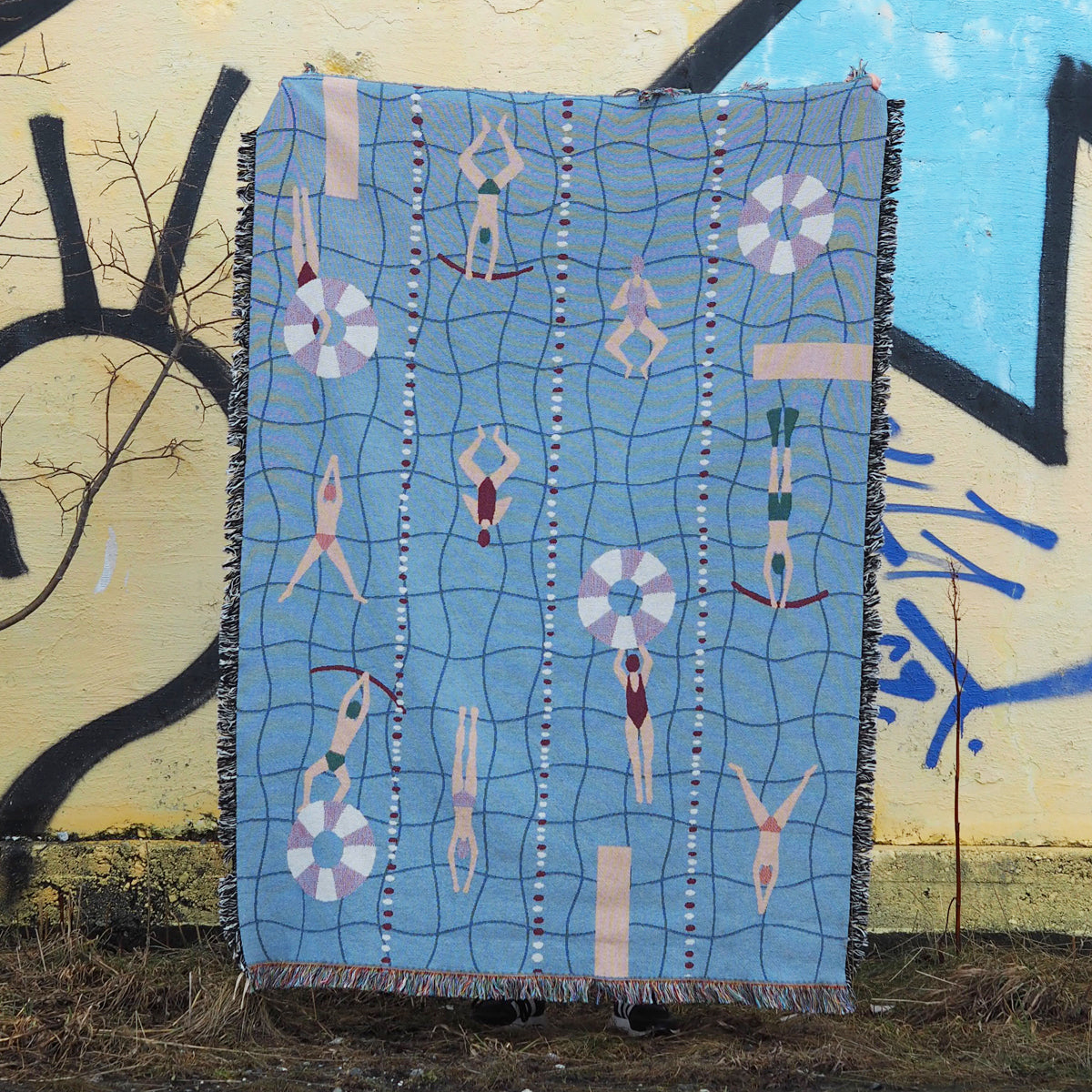 SVØMMETRENING veggteppe